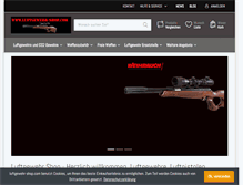 Tablet Screenshot of leuchtkugeln.waffen-pluemacher.de